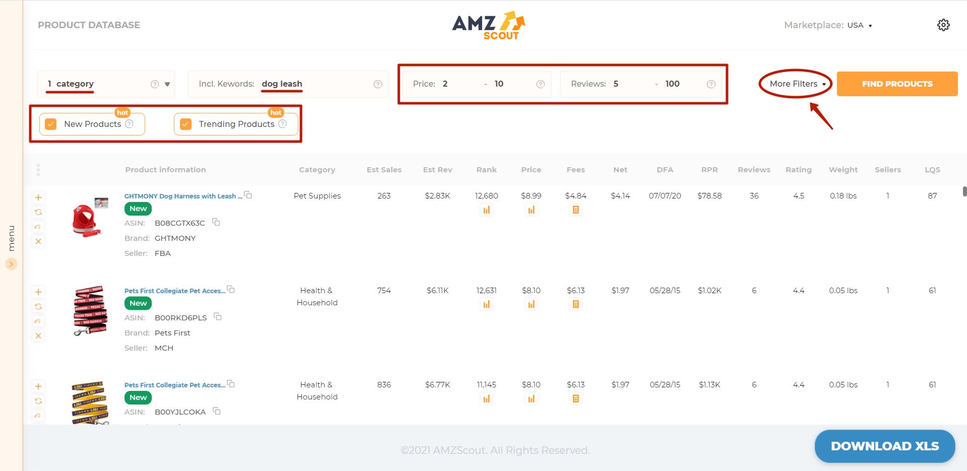 Find profitable Amazon products with AMZScout