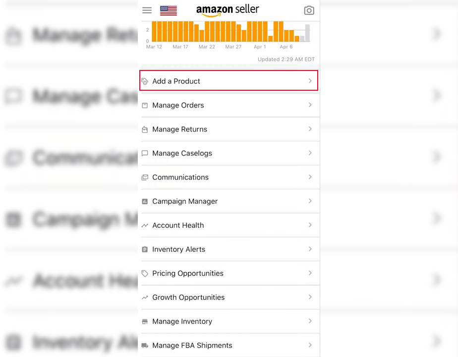 Finding and Adding Products in the Amazon Seller App