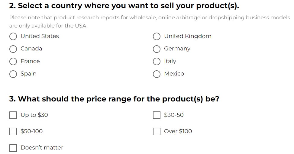 How to fill in the Sellerhook Survey
