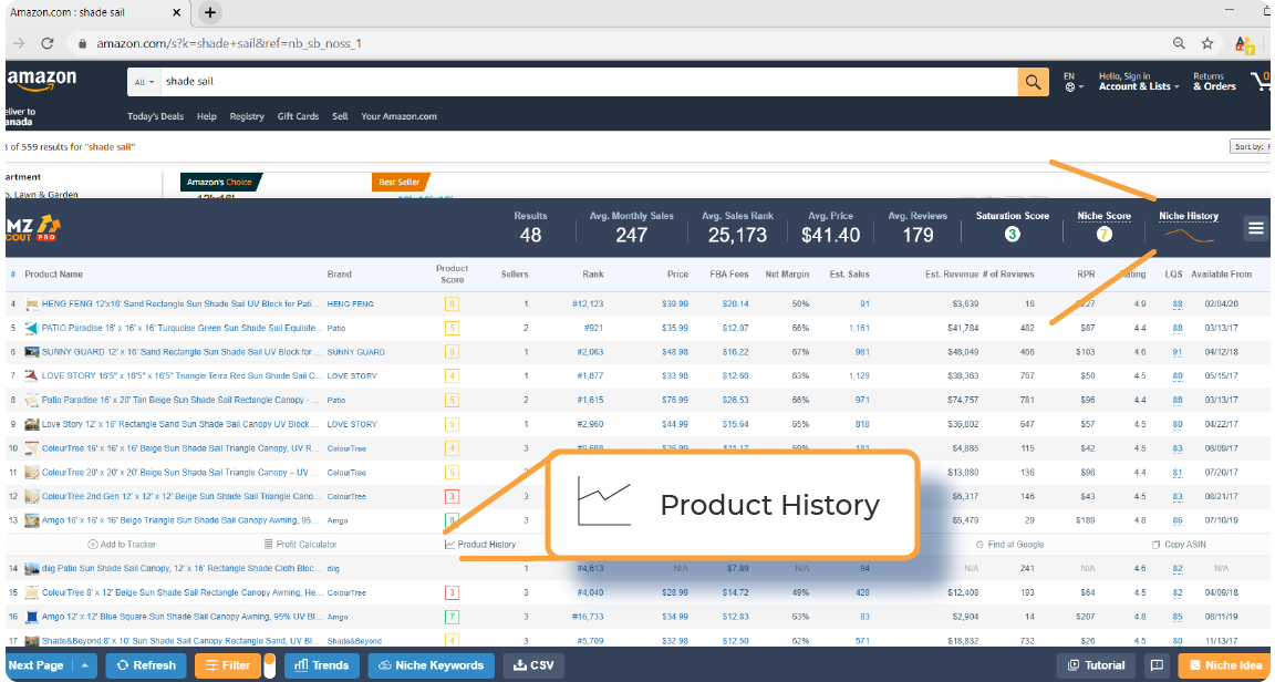 How to open Amazon product sales data