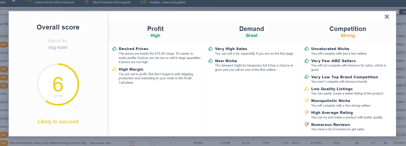 Wie Amazon-Verkäufer ein Produkt mit AMZScout Pro Extension validieren können