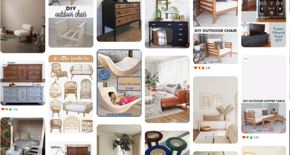 Verkauft selbstgemachte Möbel