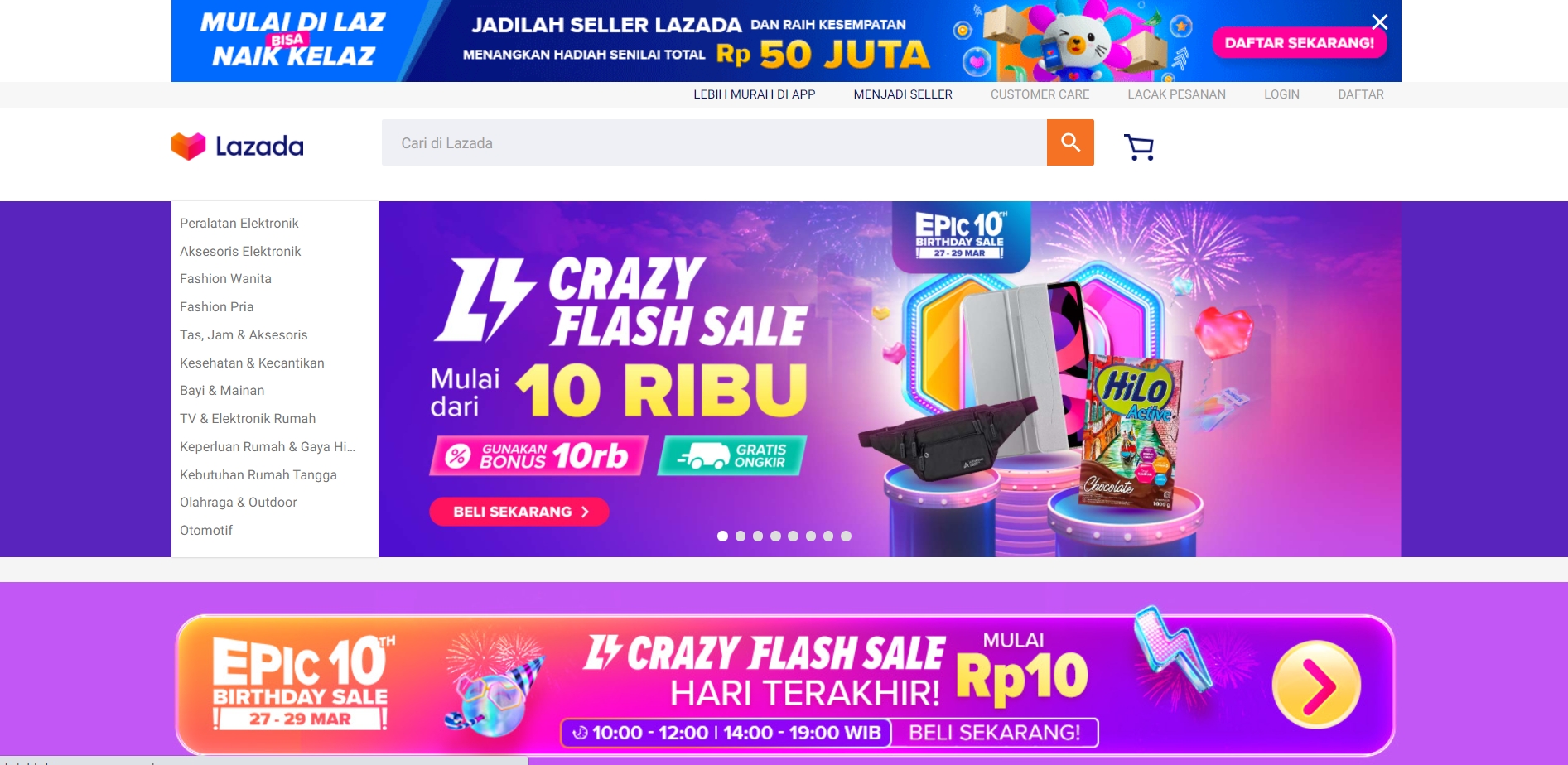 Lazada is one of the best international marketplaces
