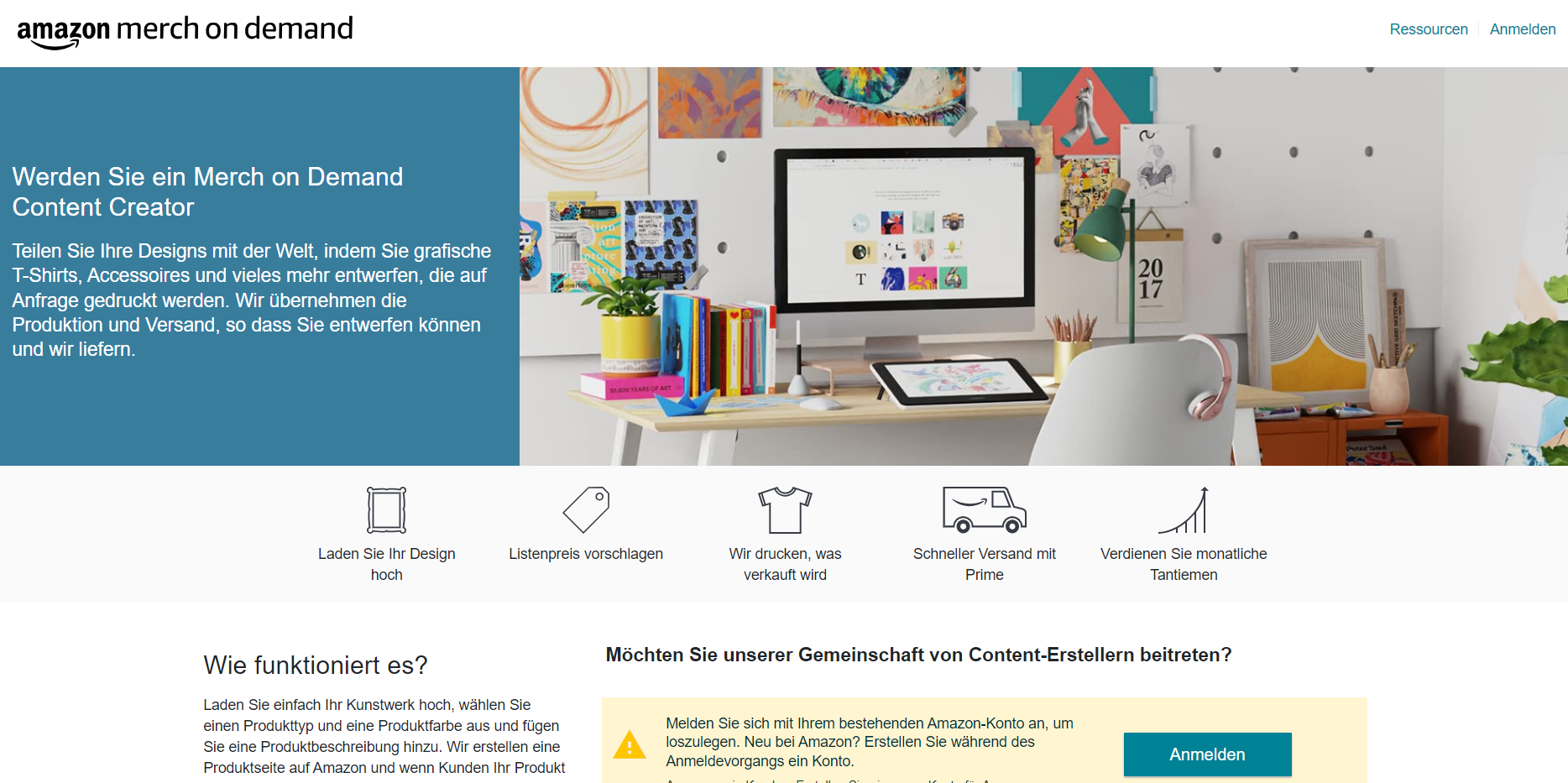 Amazon merch on demand DE