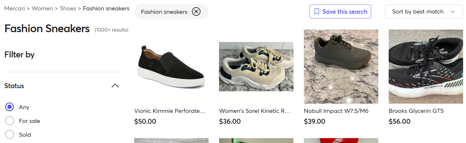 Shoes is One of the Categories that Sell Best on Mercari