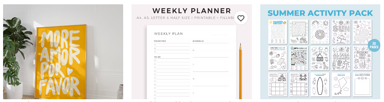 Digital Product Ideas - Printables & DIY Kits