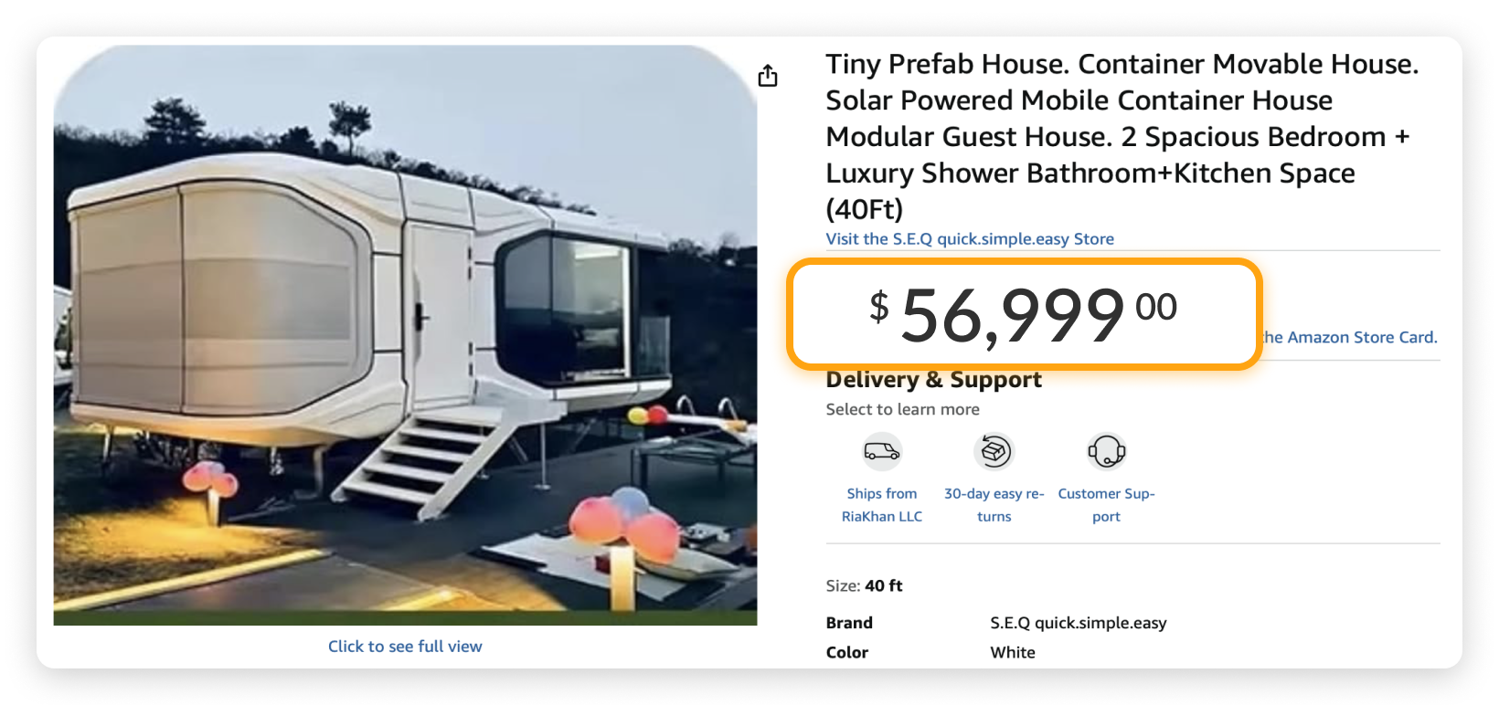 Most Expensive Items on Amazon: Tiny Prefab House  Most Expensive Items on Amazon: Tiny Prefab House