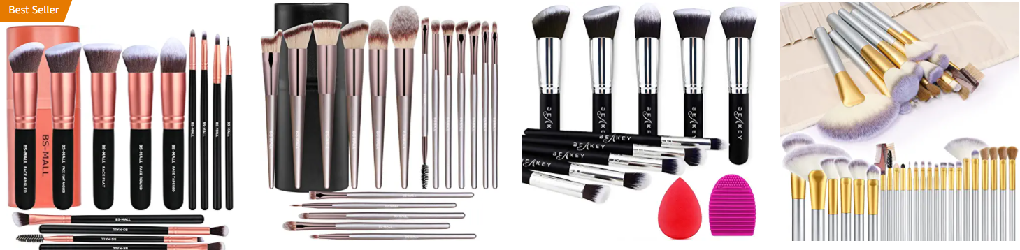 Best beauty dropshipping products - makeup brushes