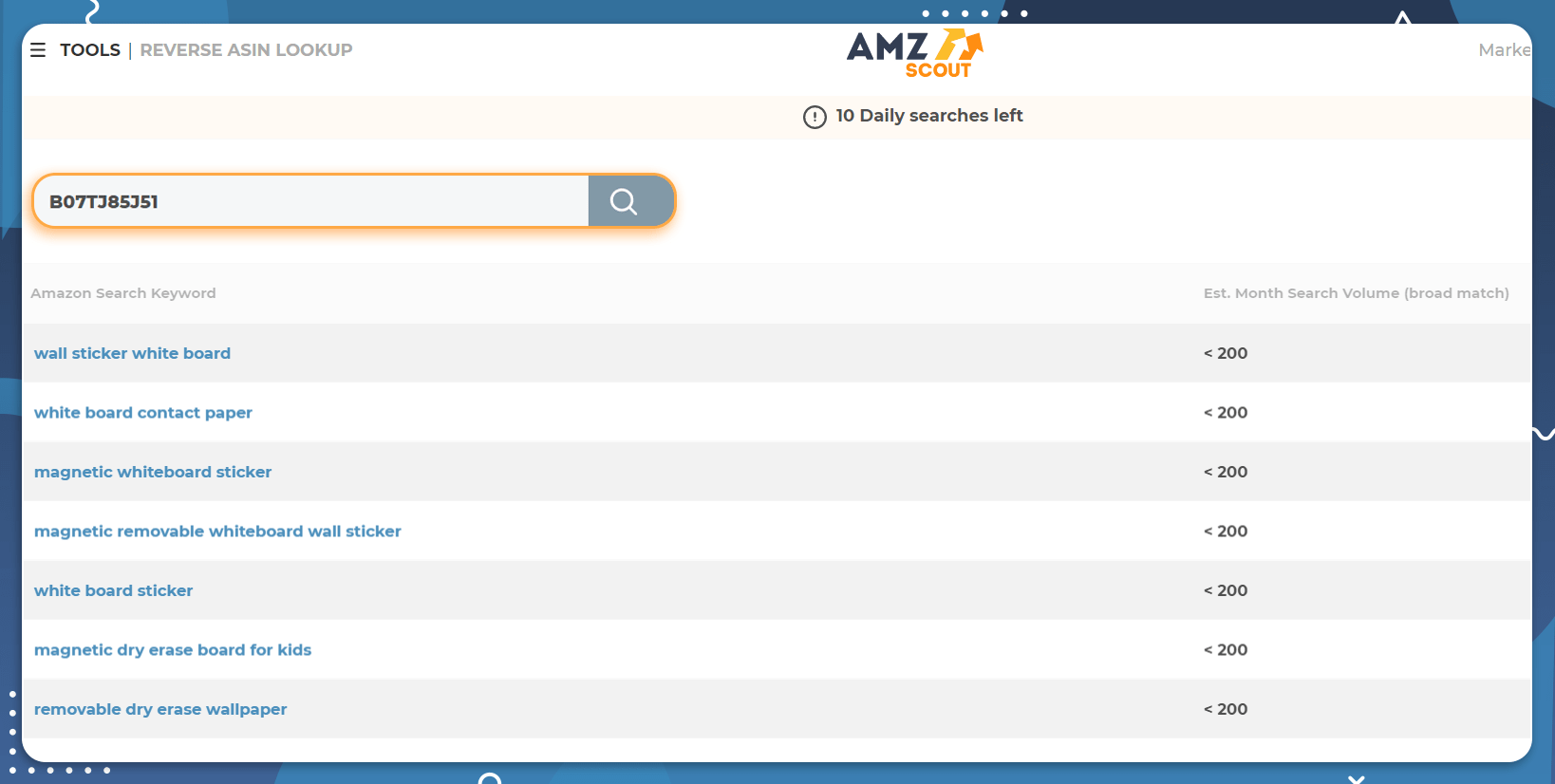 Utilize AMZScout Reverse ASIN Lookup - step  3