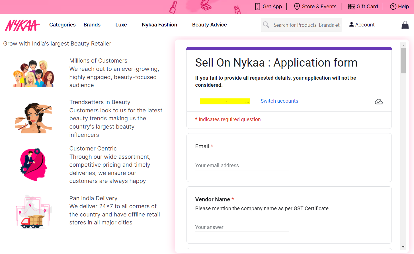 Nykaa is one of the best marketplaces in India