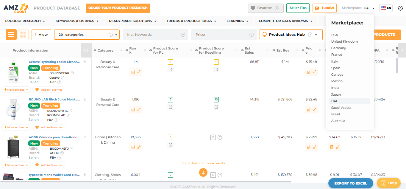 Product Database UAE Marketplace Product Database UAE Marketplace (How to Sell on Amazon UAE)
