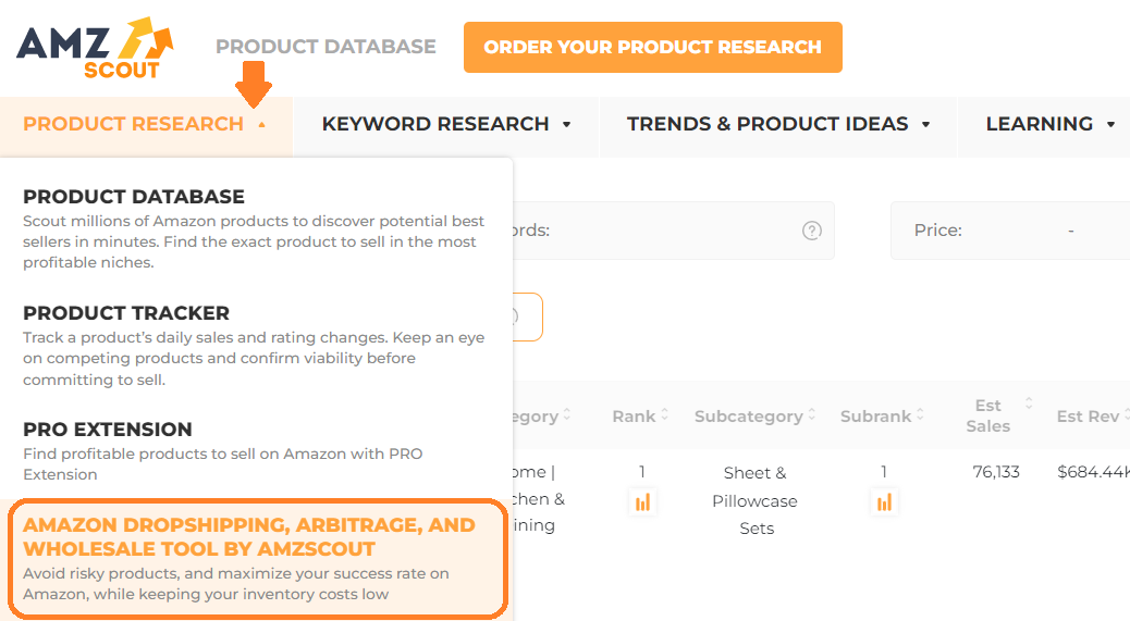 How to install Amazon Dropshipping, Arbitrage, and Wholesale Extension from your AMZScout dashboard