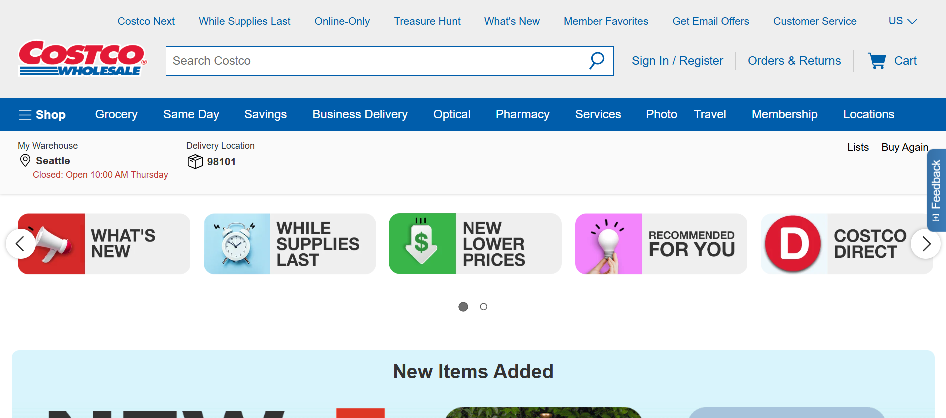 Costco is one of Amazon's main competitors