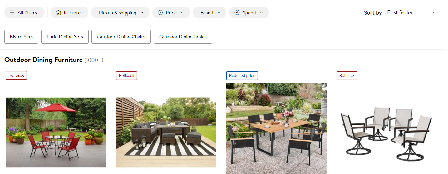 Patio Furniture Best Sellers at Walmart