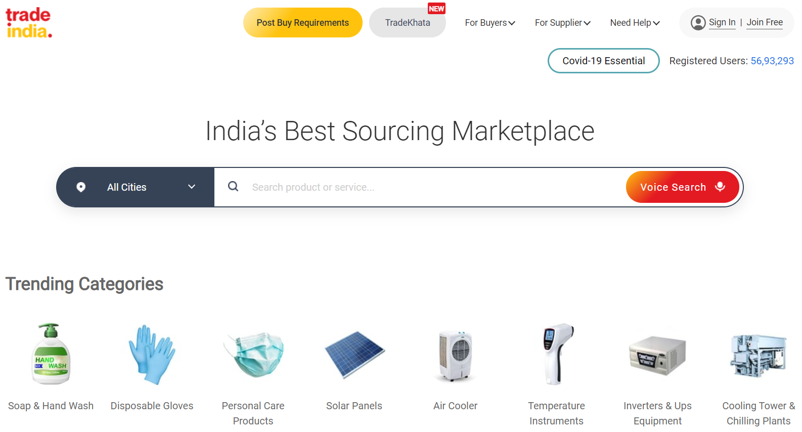 TradeIndia is one of the best sites like Alibaba