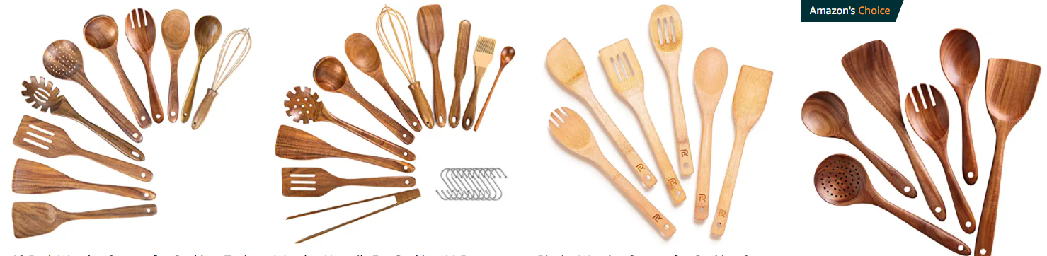 Wooden utensils is one of the best home & kitchen dropshipping products 