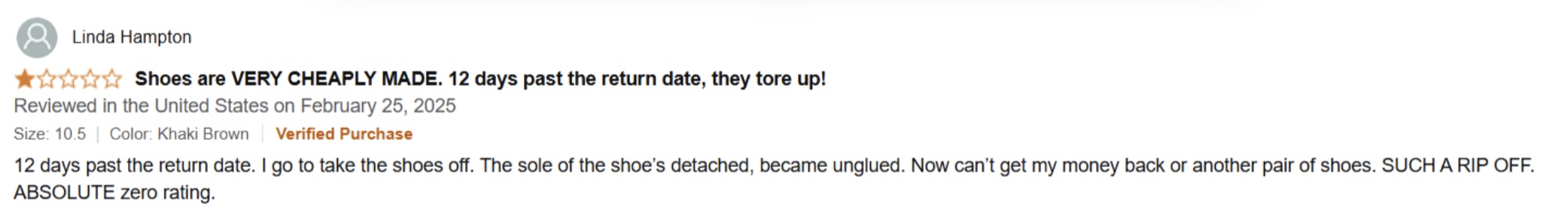 Amazon Negative Reviews 1