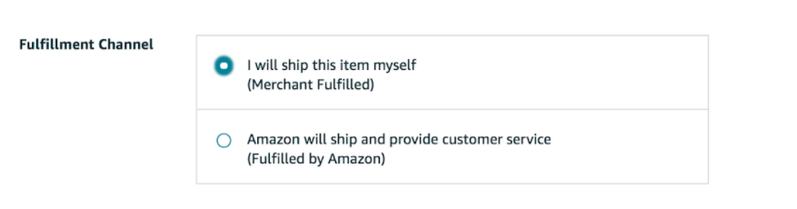 Amazon Fulfillment (FBM) Settings