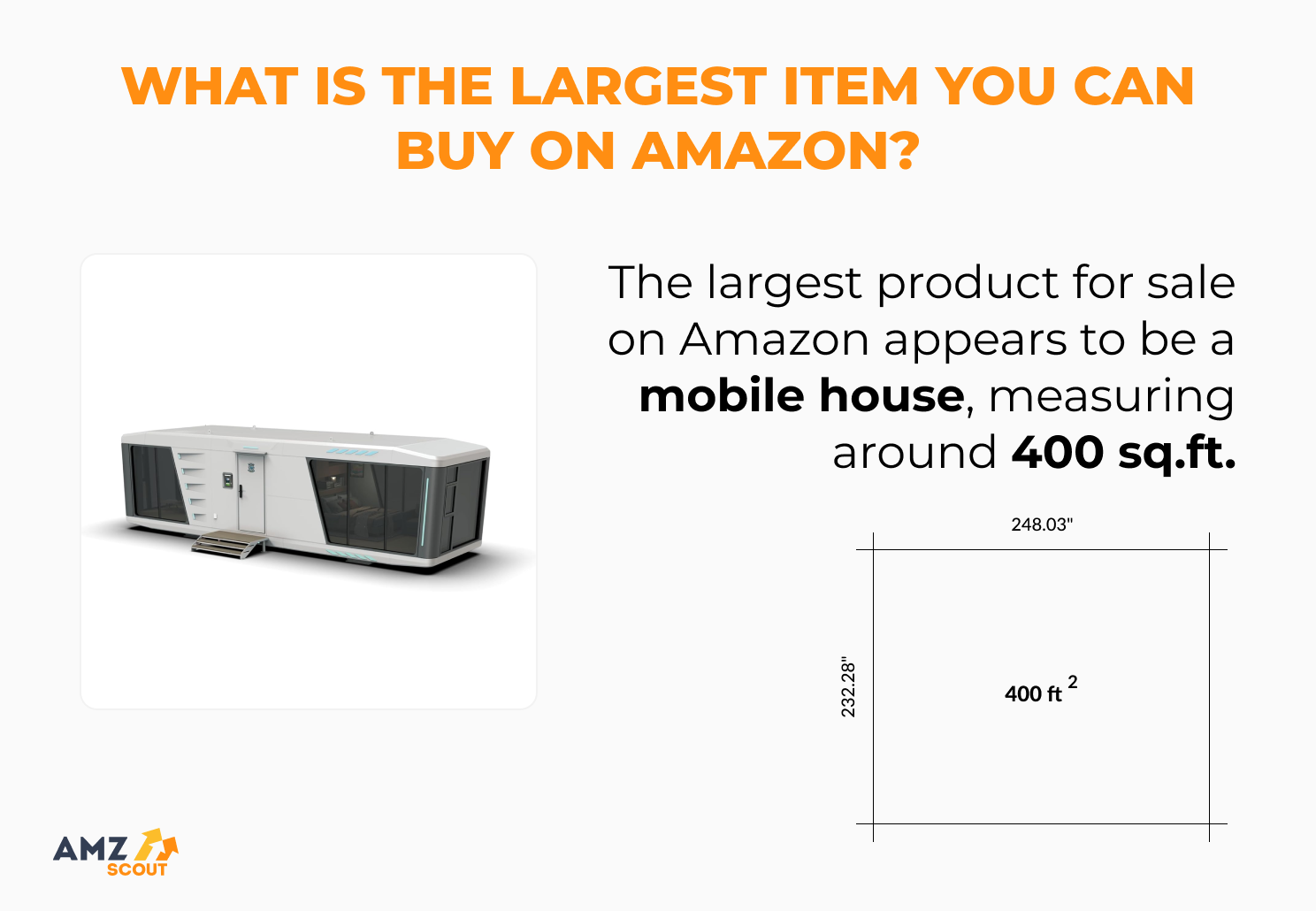 Amazon facts: the largest item you can buy on Amazon