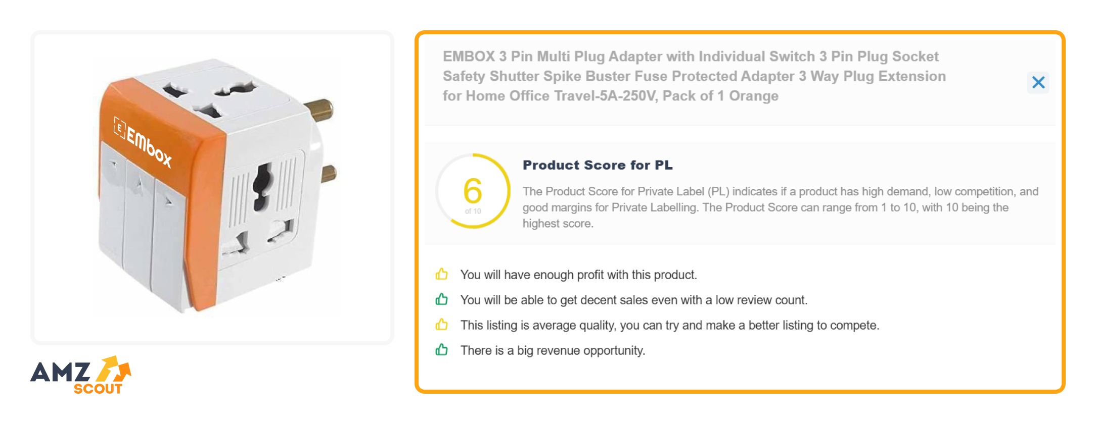 Product Score of Multi Plug Adapter  Product Score of Multi Plug Adapter