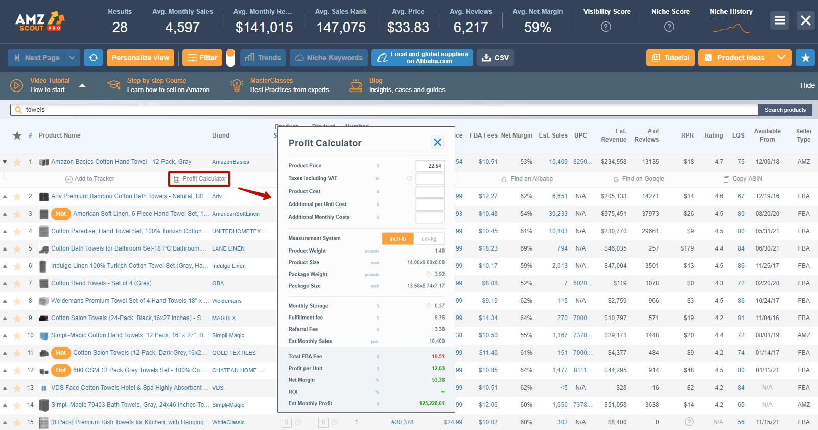 How to use the AMZScout Profit Calculator