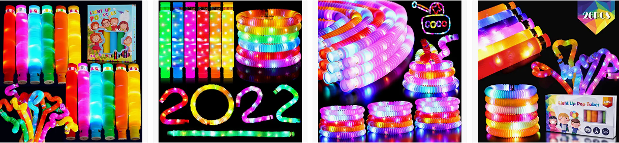 Winter Product Trends - LED Glow Fidget Tubes