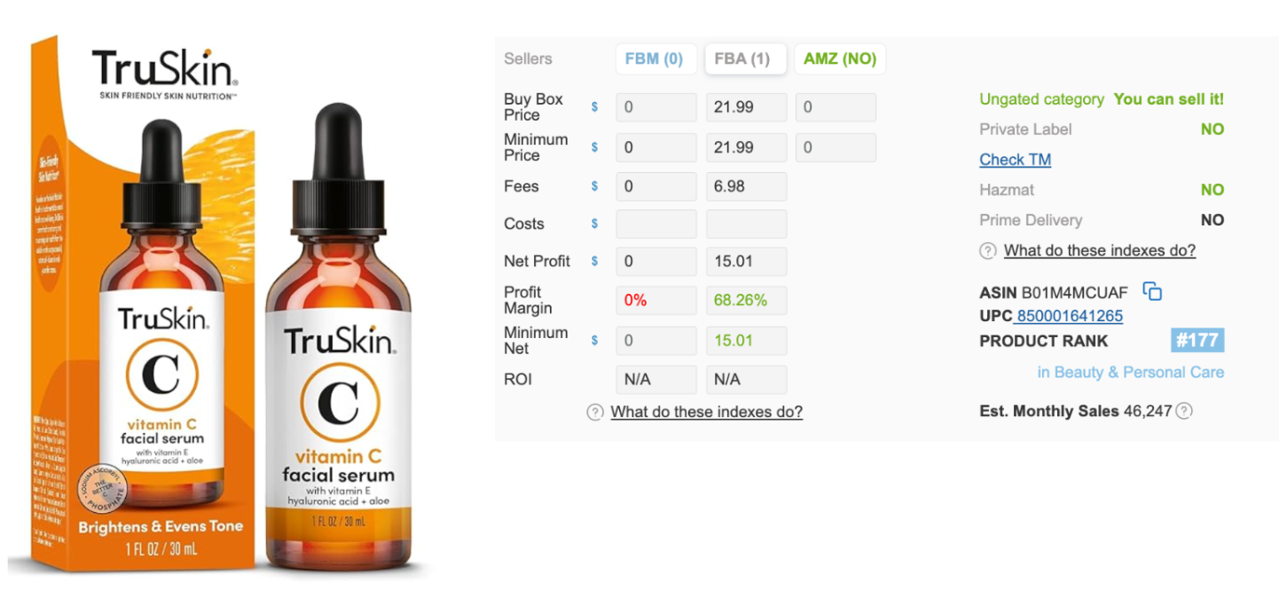 Beauty & Skincare Dropshipping Product Example