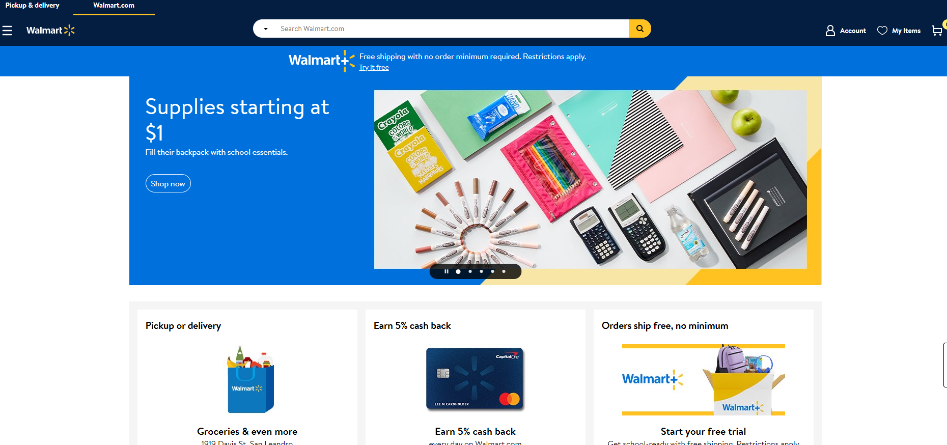 Walmart is one of Amazon's main competitors