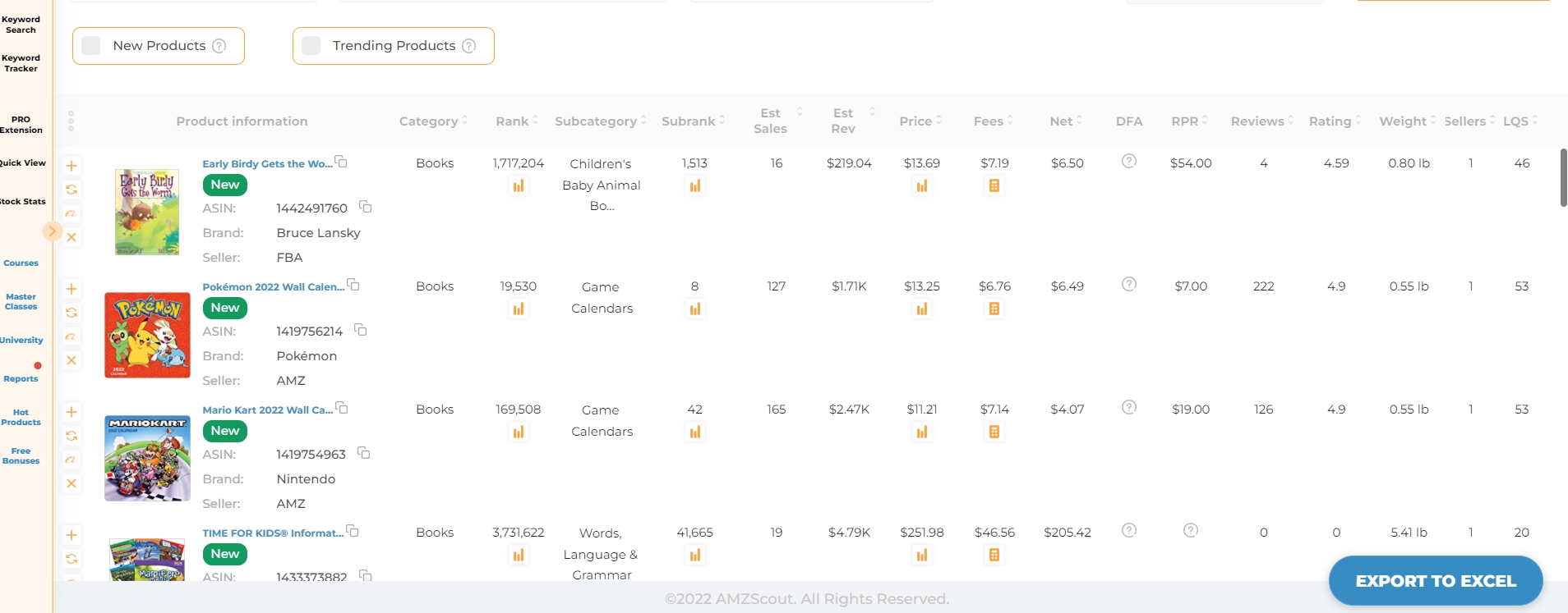 See the results in the AMZScout Product Database