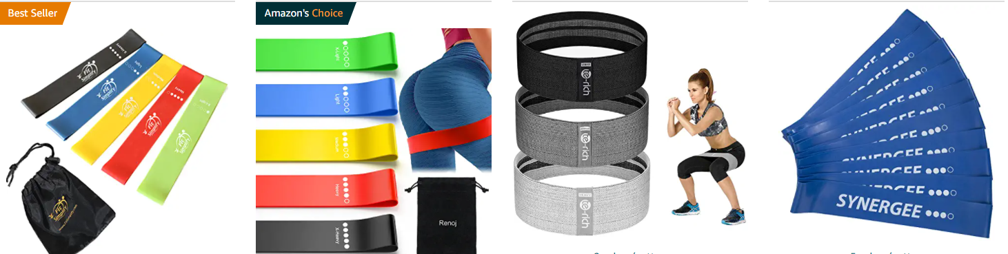 Resistance loop bands are one of the best sports & outdoors dropshipping products 