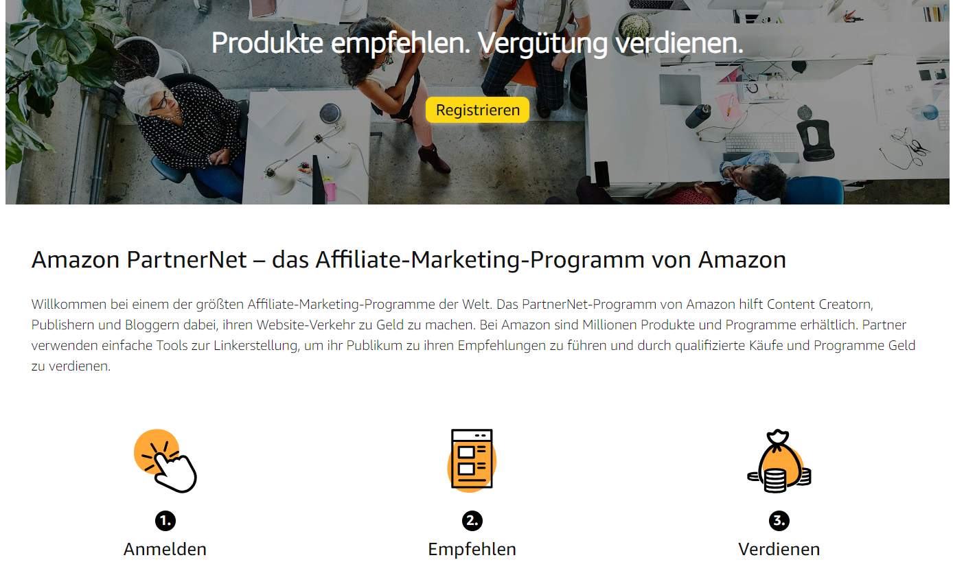 Affiliate-Marketing-Programm von Amazon