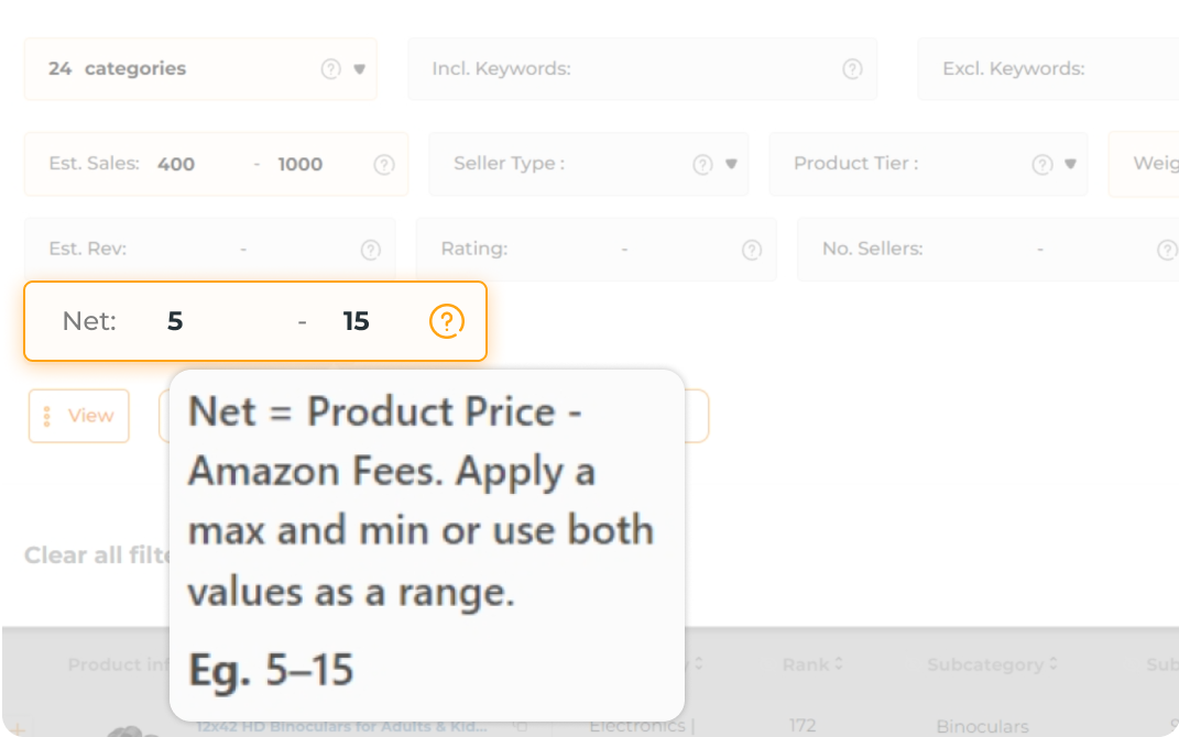 How to choose high margin products using AMZScout Product Database