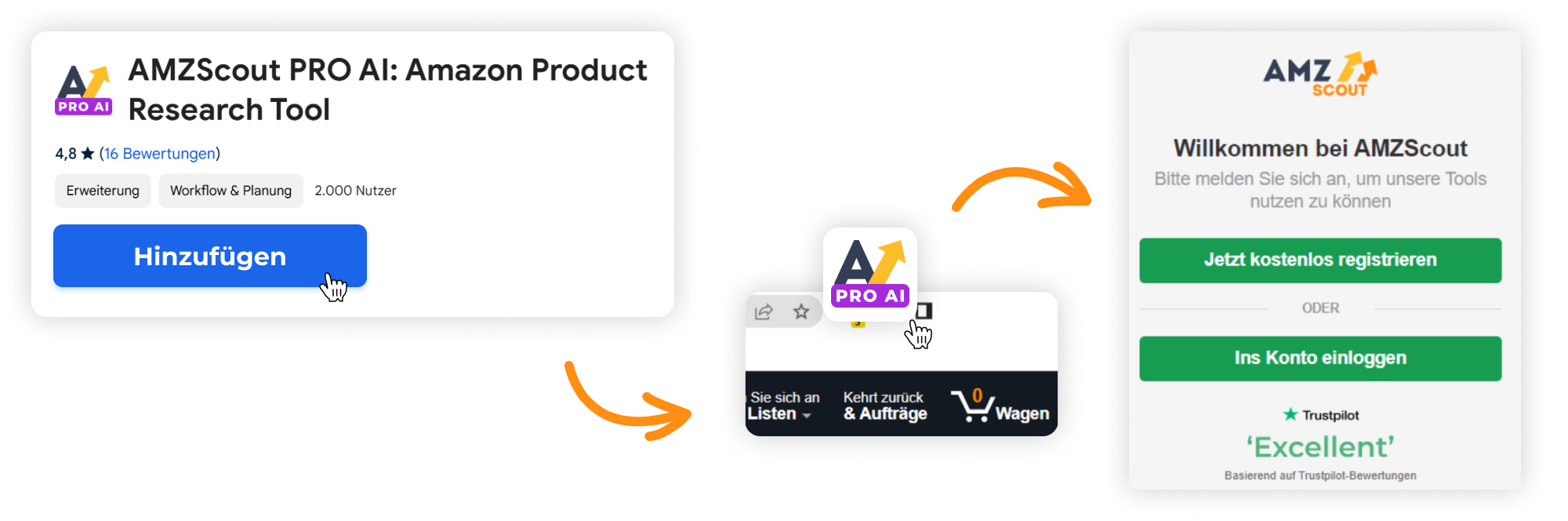 Installieren AMZScout PRO AI DE Installieren AMZScout PRO AI DE