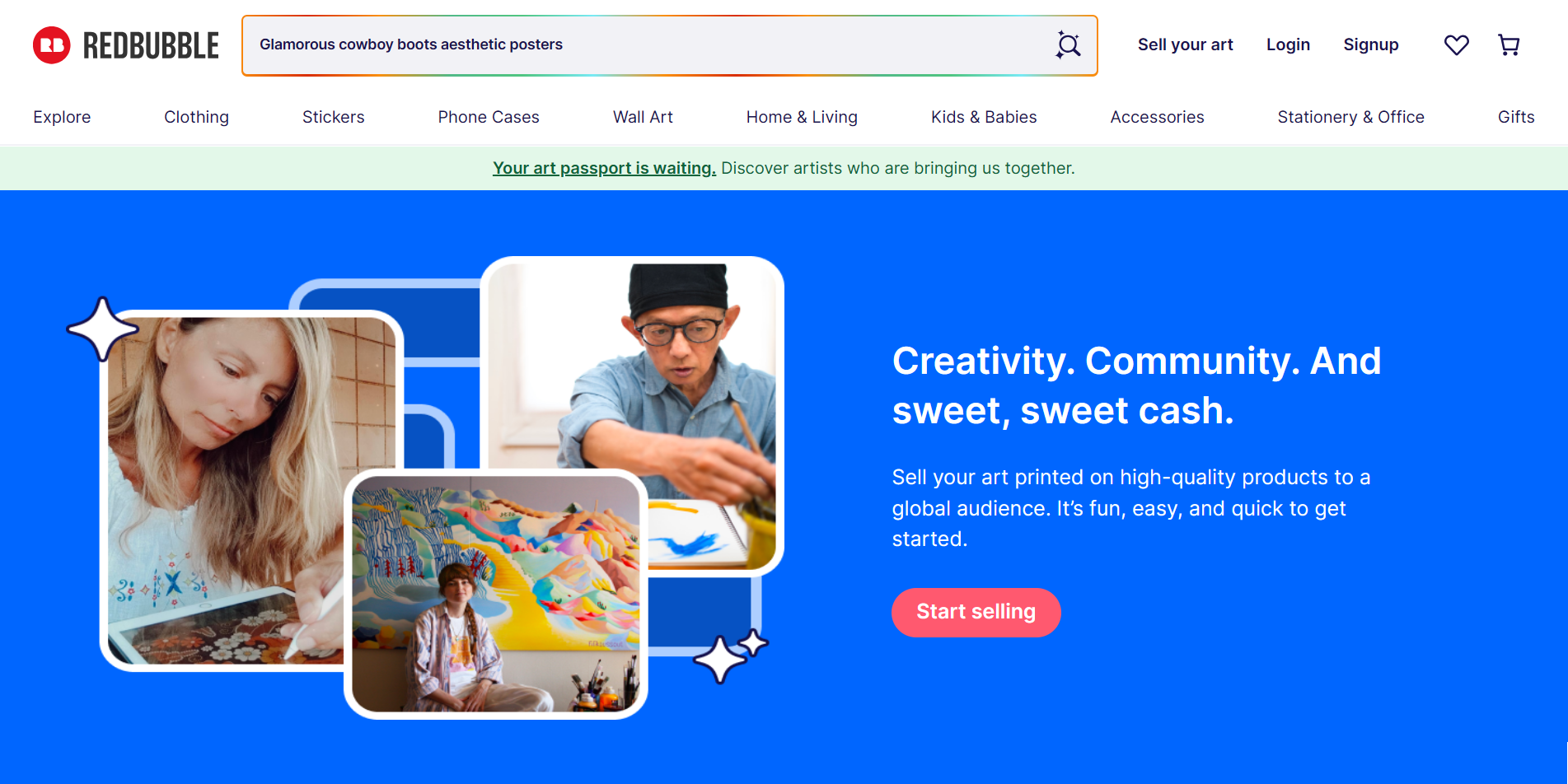 Sell on Redbubble Sell on Redbubble