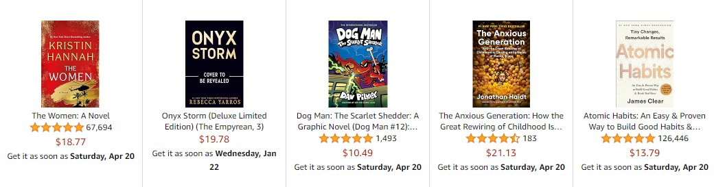 Books are one of the best items to resell in 2025