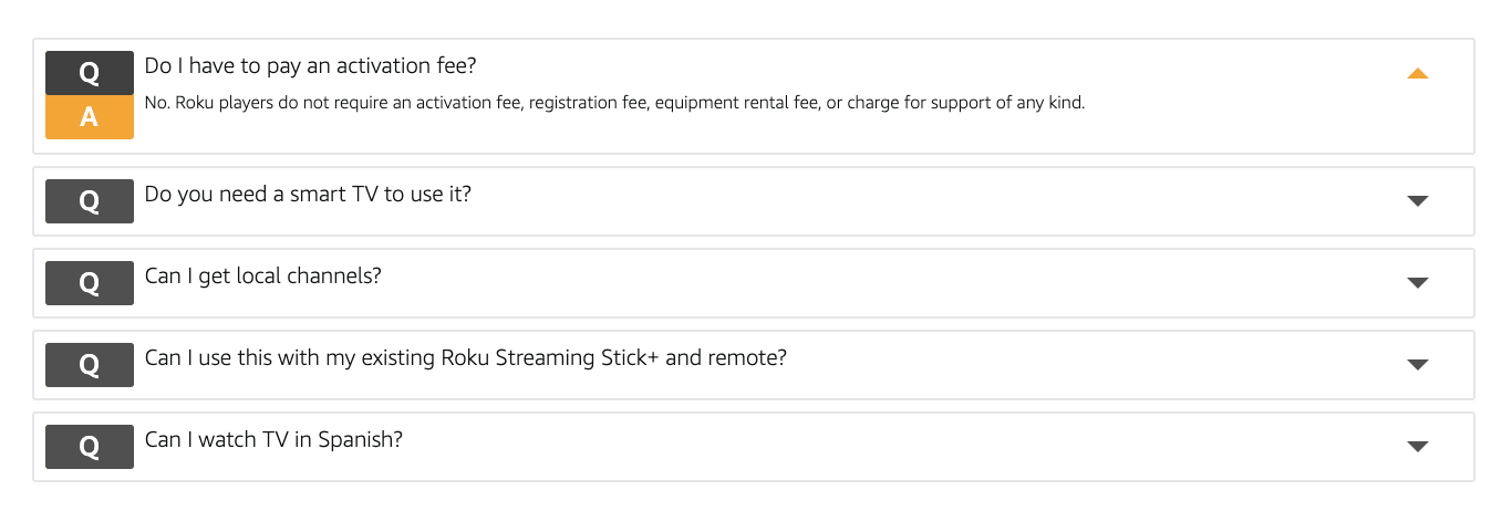 Create a FAQ section in Amazon A+ content