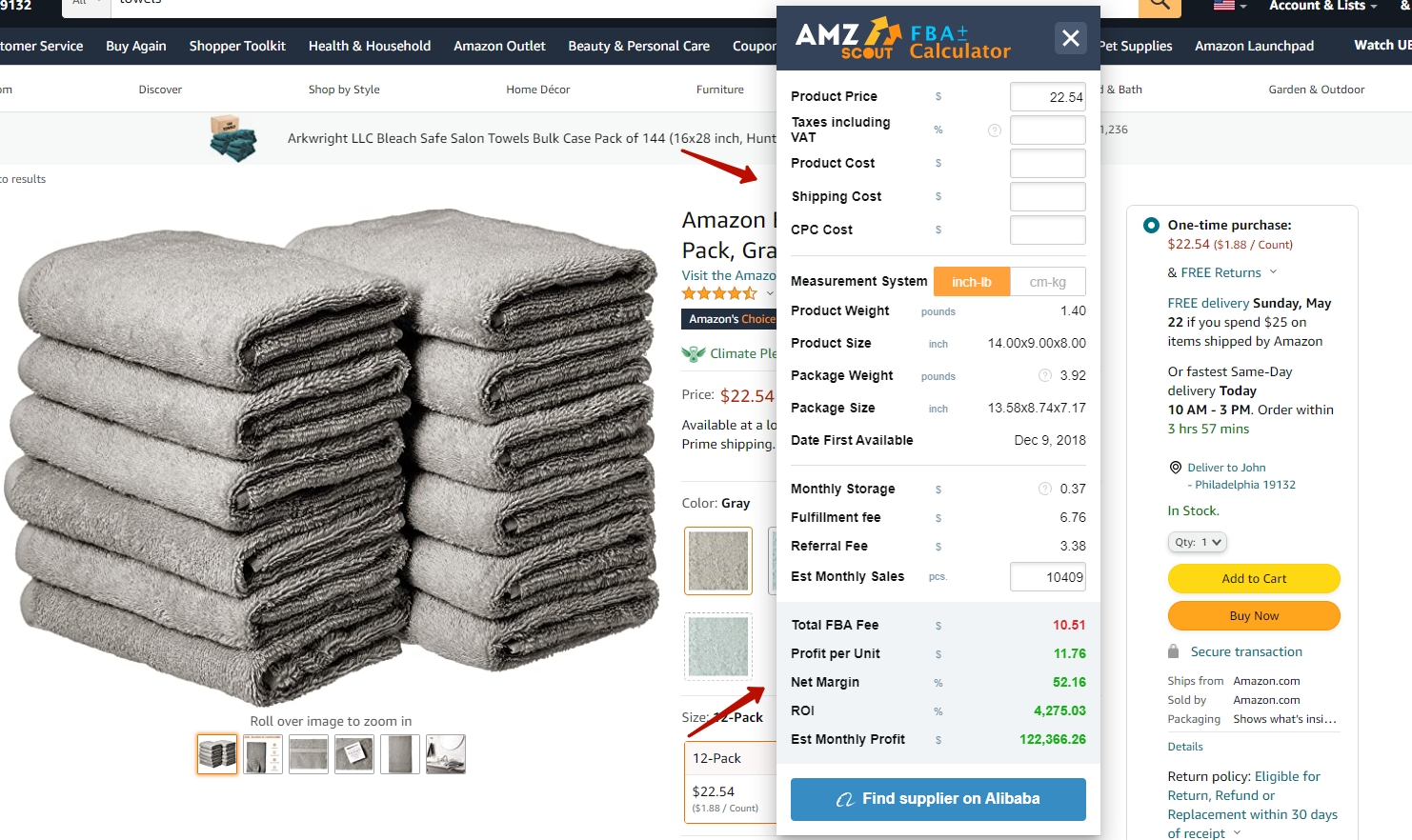 How to use the AMZScout Amazon FBA Calculator