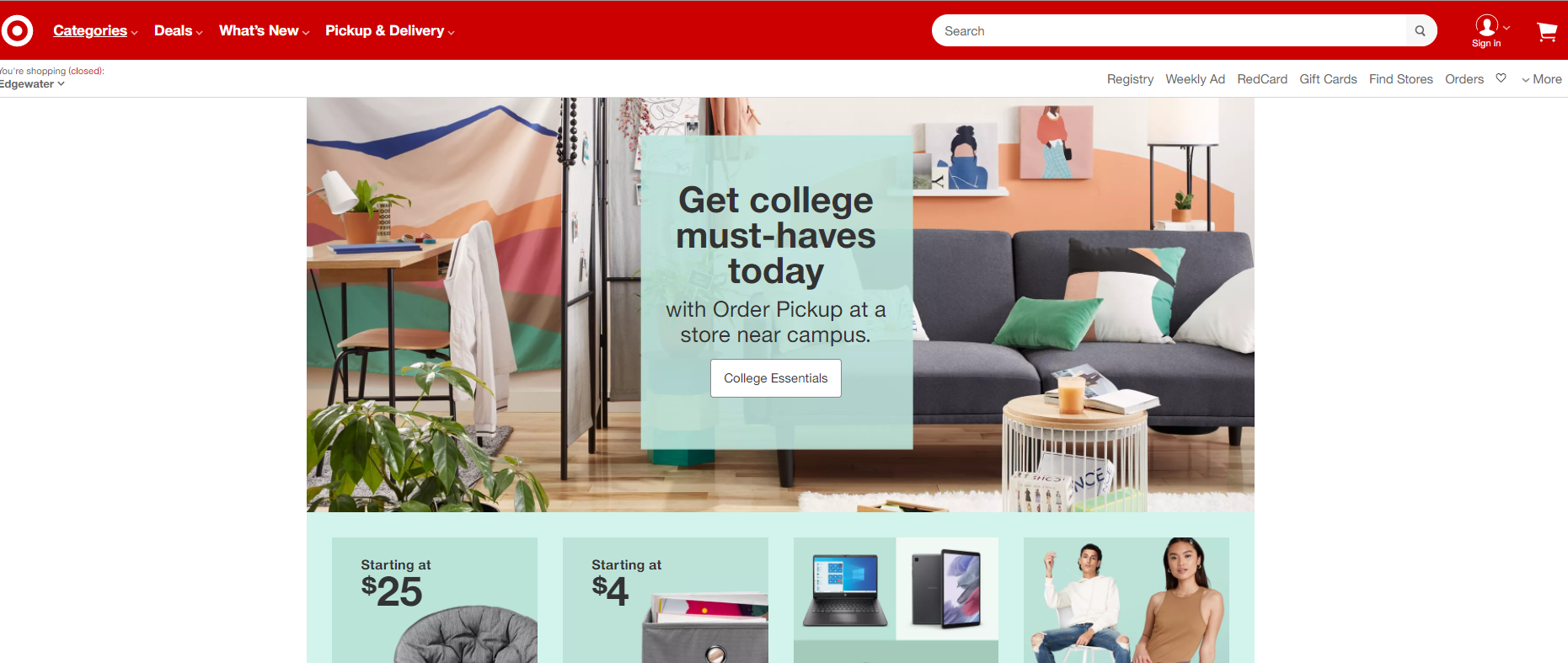 Target is one of Amazon's main competitors