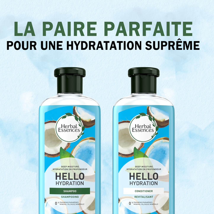HAYEL G SHAMPOO & HAYEL G ESSENCE　set Hello Hydration Shampoo & Conditioner Bundle Pack | Herbal Essences