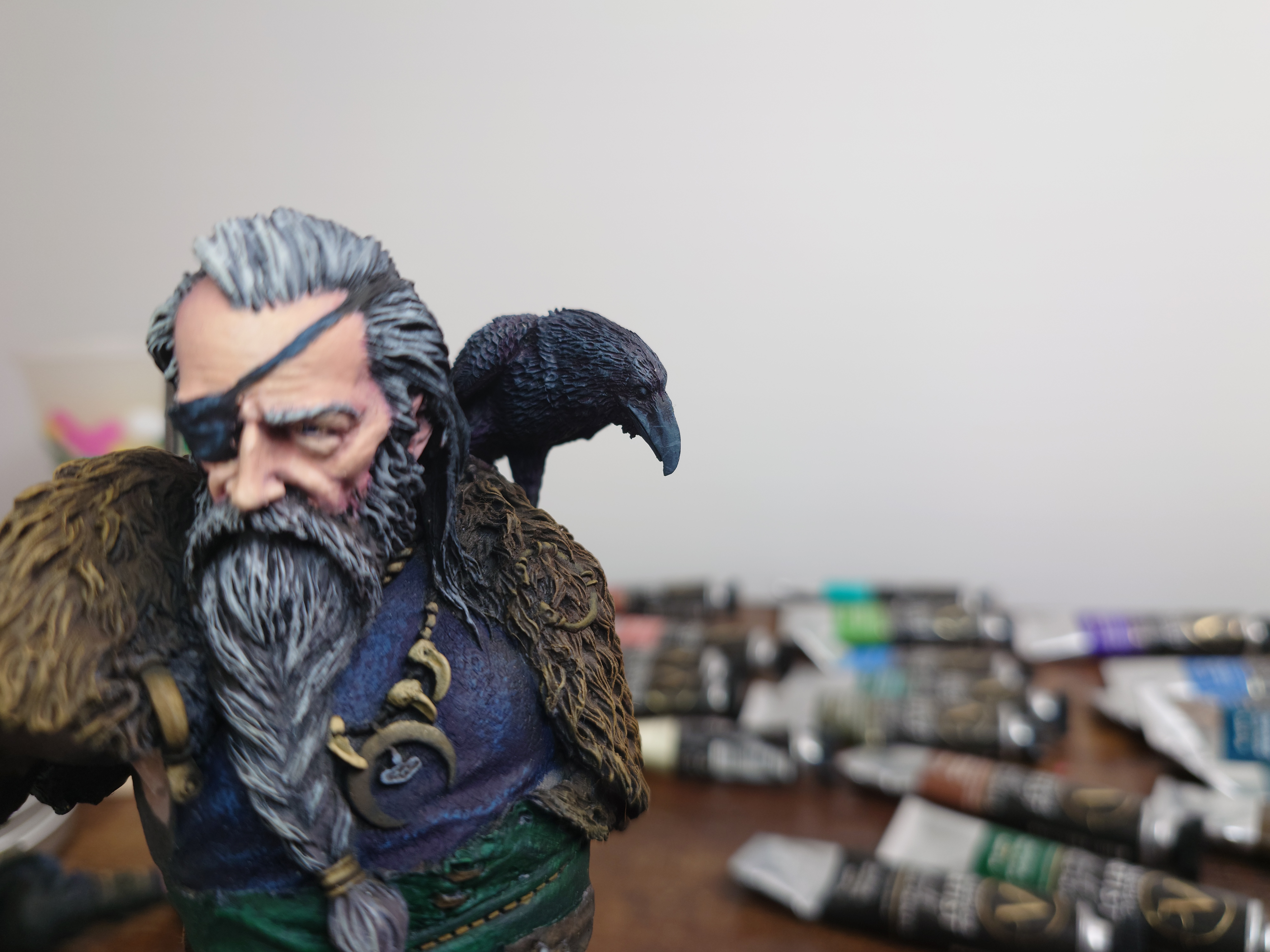 Odin Close Up of Raven