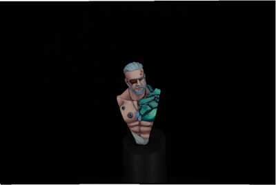 Finished John Hancock Mini-bust from Big Child Creatives