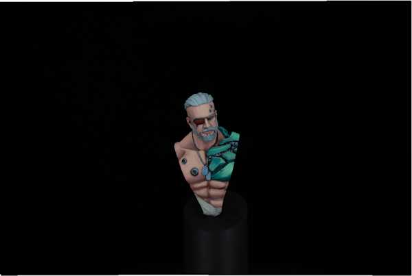 Finished John Hancock Mini-bust from Big Child Creatives