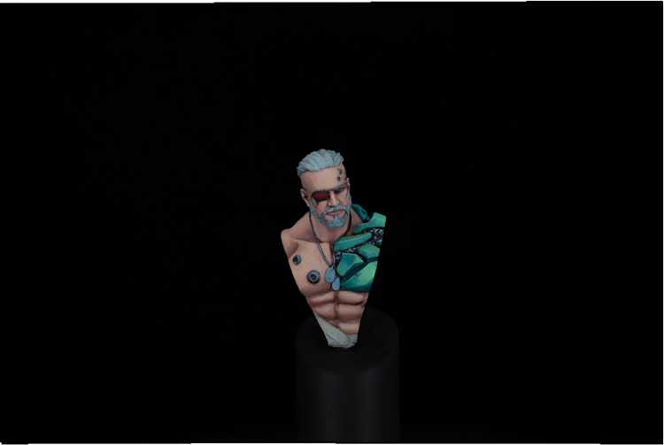 Finished John Hancock Mini-bust from Big Child Creatives