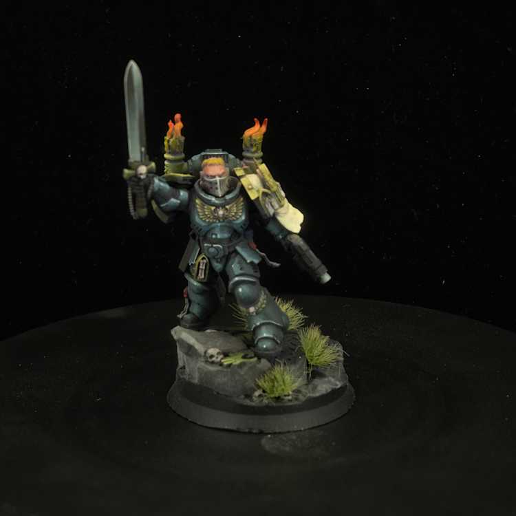 Black Templar Front Finished