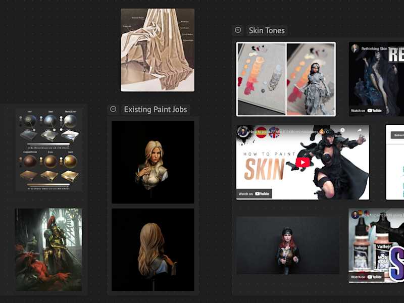 Screenshot of canvas with groups