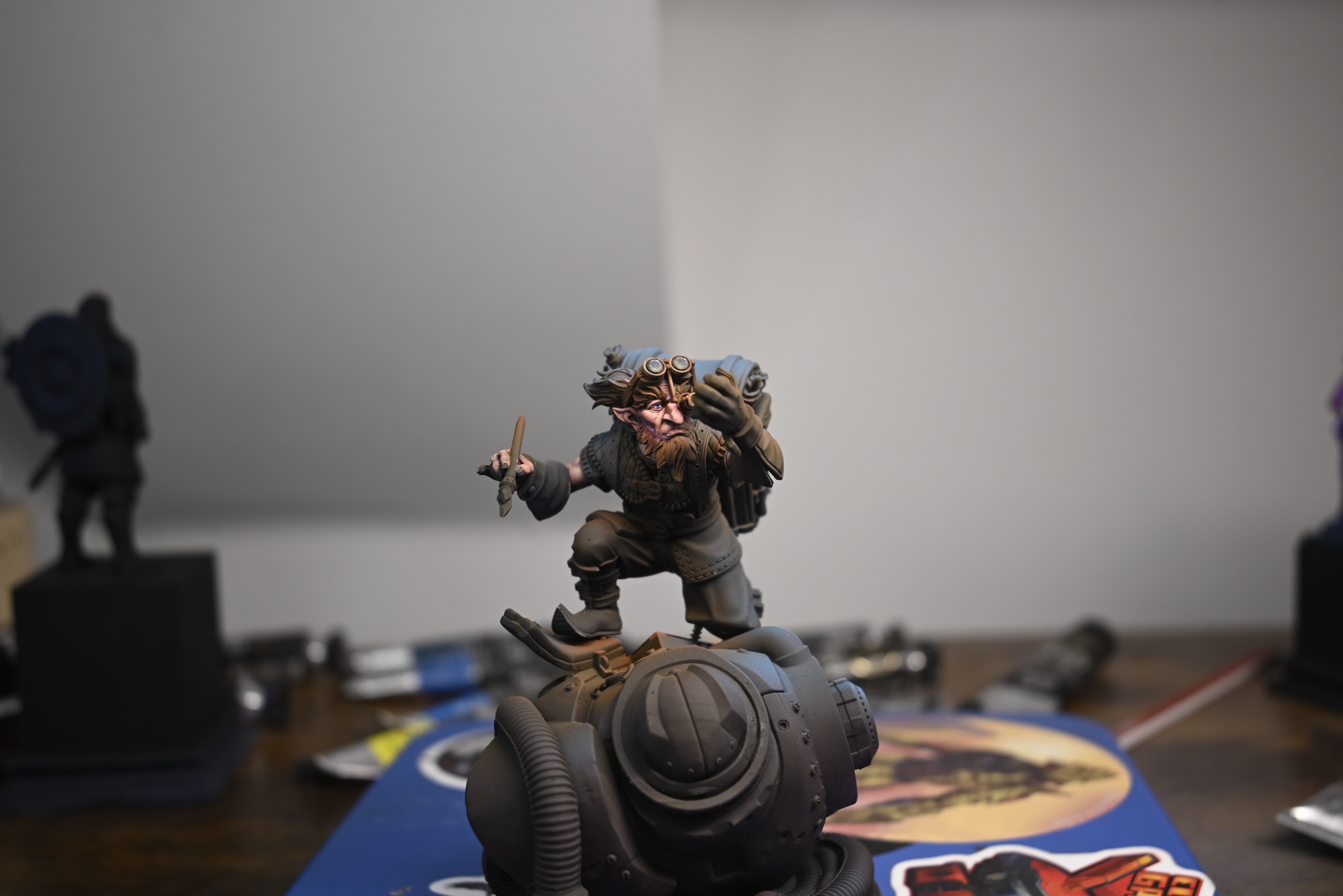 Front view of Craig Scrapfiggs with just Face painted