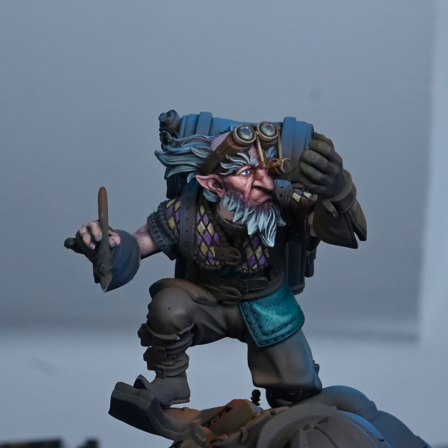 Front View Close-up of Craig Scrapfiggs with Green Underjacket Painted