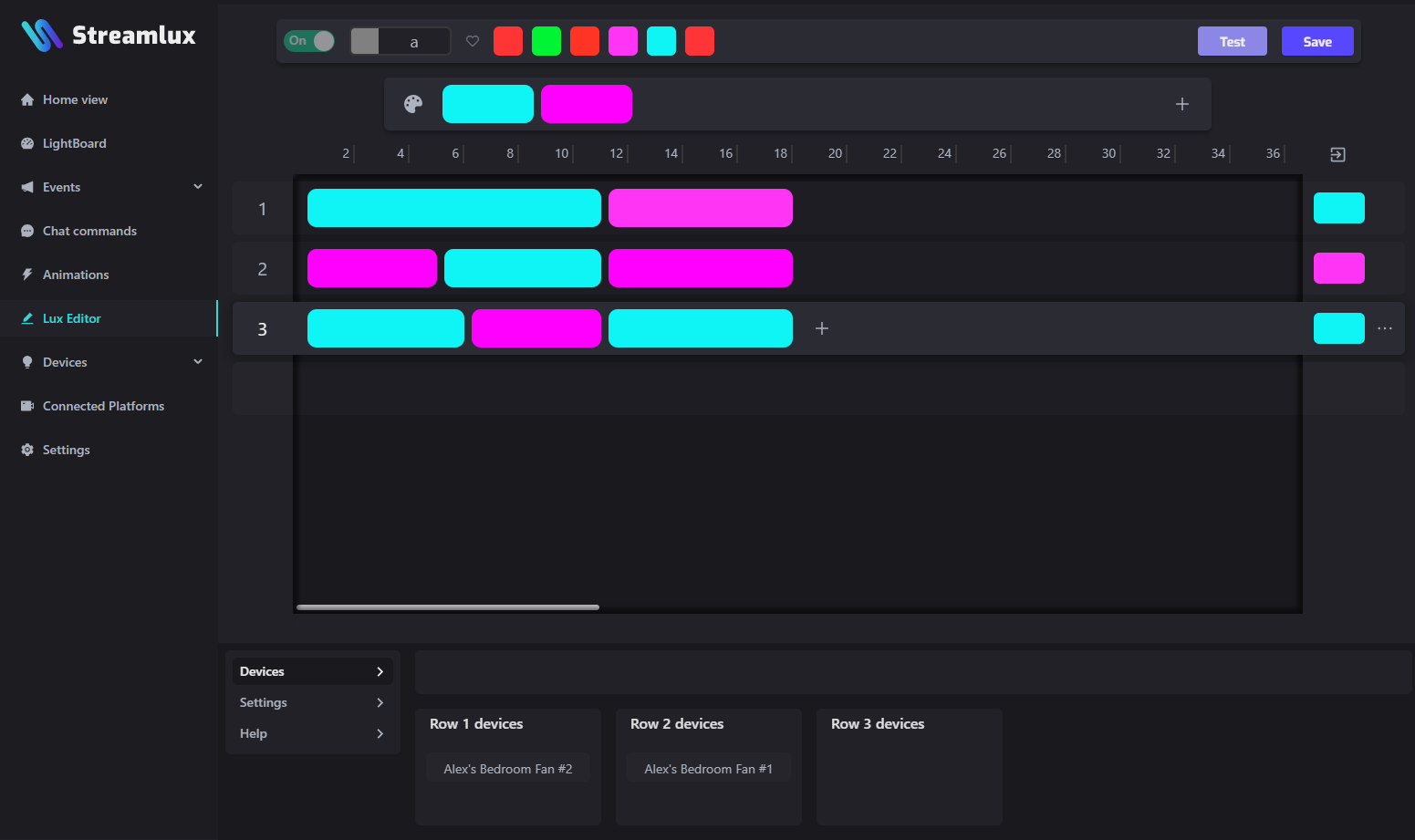 Large screenshot of the Streamlux desktop application