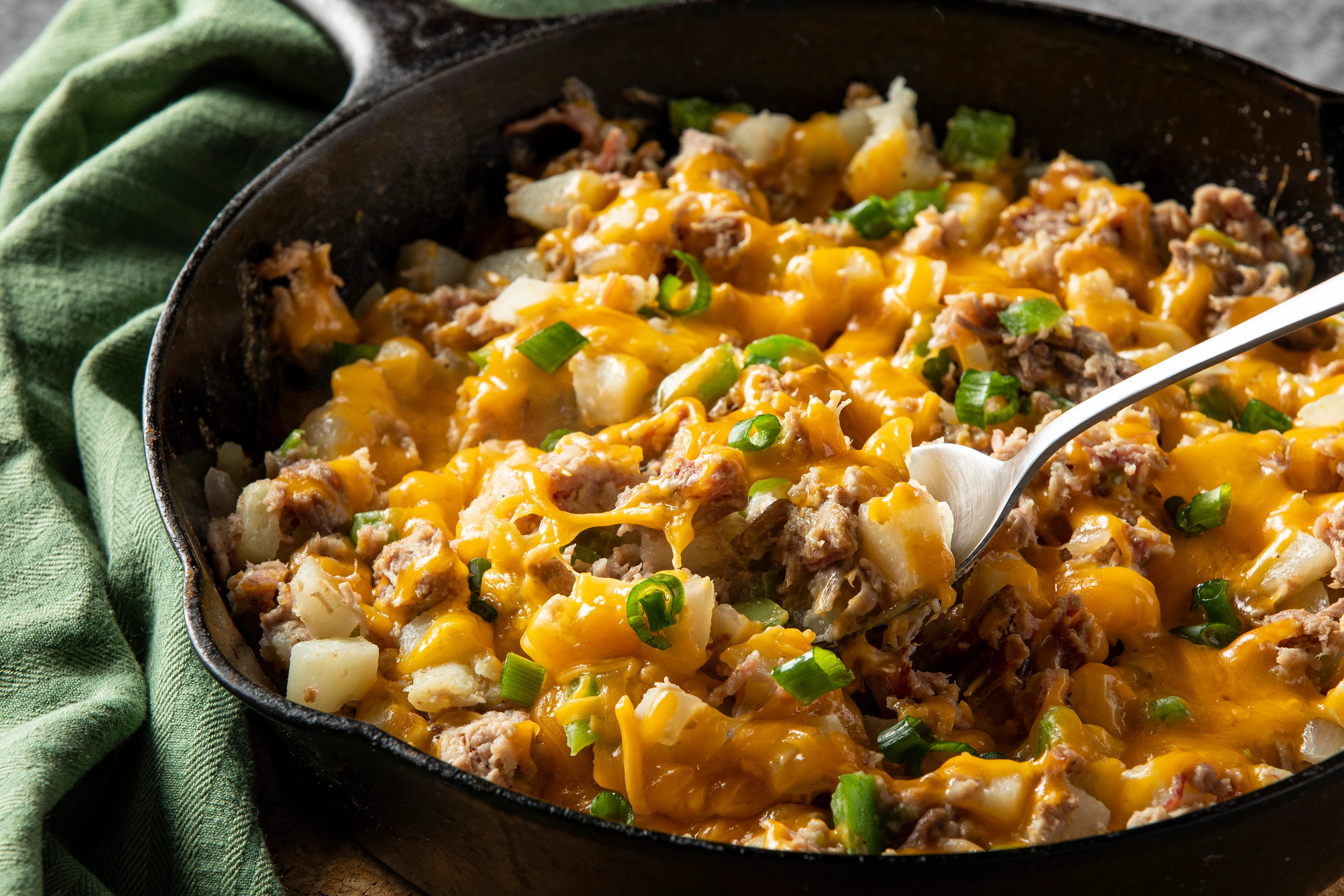 Best Hashbrown Pork Skillet