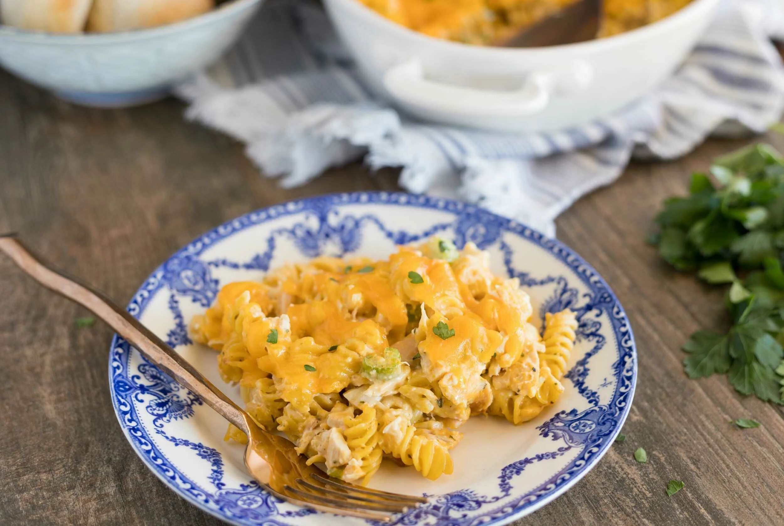 Buffalo Chicken Casserole